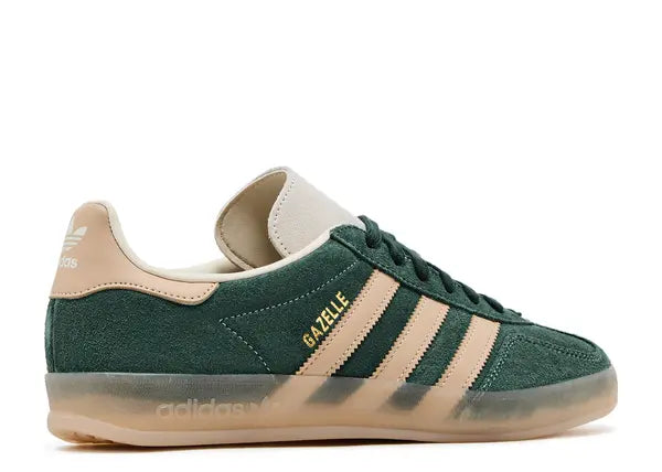 Adidas Gazelle Indoor Shadow Green Warm Sandstone Back
