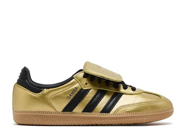 Adidas Samba LT Gold Metallic Black Gum Side