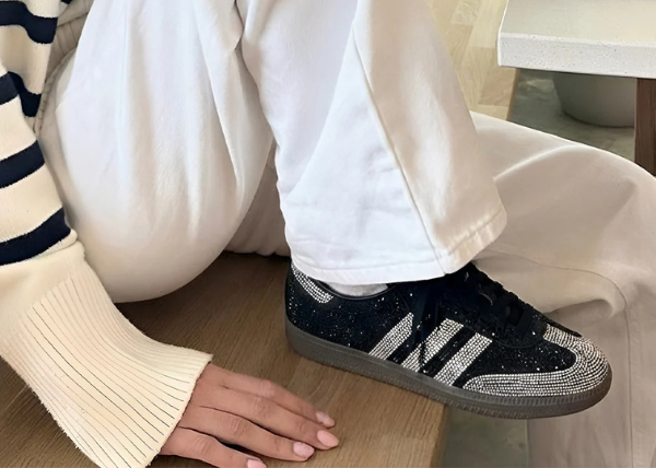 Adidas Samba OG Rhinestone Black Silver Outfit