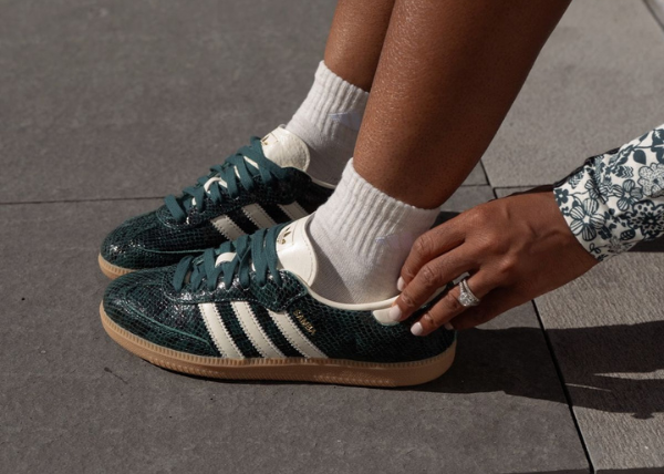 Adidas Samba OG Snakeskin Collegiate Green Outfit