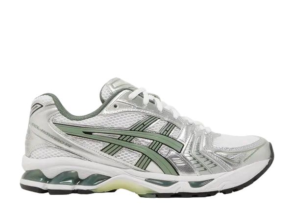 Asics Gel-Kayano 14 White Pure Silver Slate Grey Sage