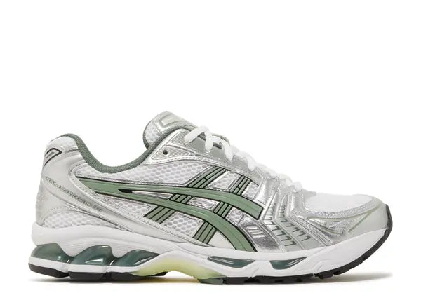 Asics Gel-Kayano 14 White Pure Silver Slate Grey Sage