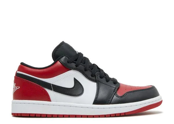 Jordan 1 Low Bred Toe Side