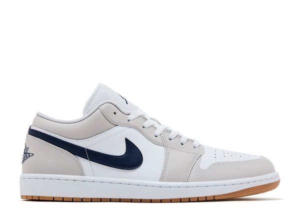 Jordan 1 Low Midnight Navy Neutral Grey Side