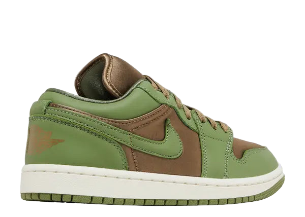 Jordan 1 Low SE Brown Kelp Sky Light Olive Back