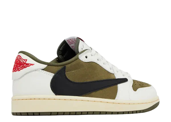 Jordan 1 Low Travis Medium Olive Back