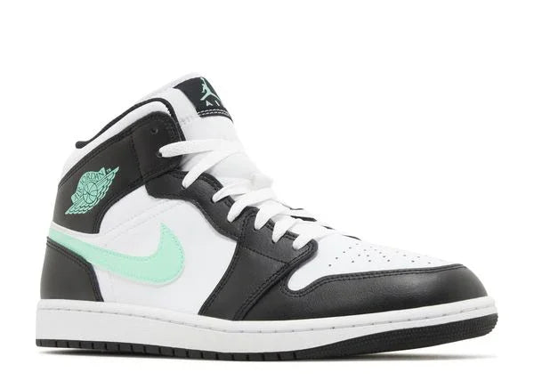 Jordan 1 Mid Green Glow Front