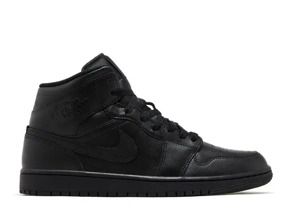 Jordan 1 Mid Triple Black Side