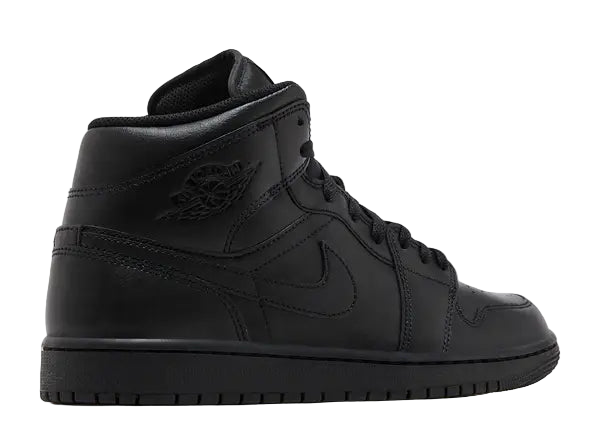 Jordan 1 Mid Triple Black Back