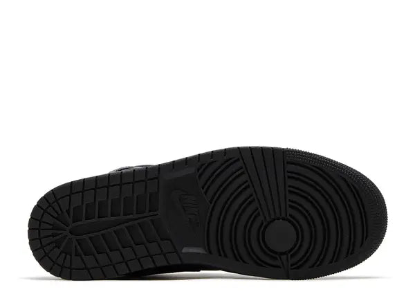 Jordan 1 Mid Triple Black Bottom