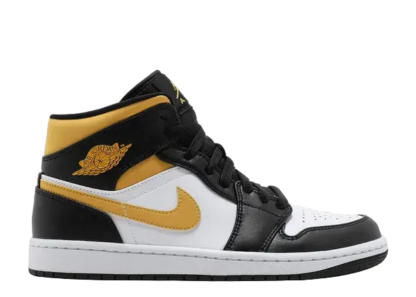 Jordan 1 Mid White Pollen Black