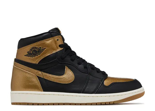 Jordan 1 Retro High OG Black Metallic Gold Side