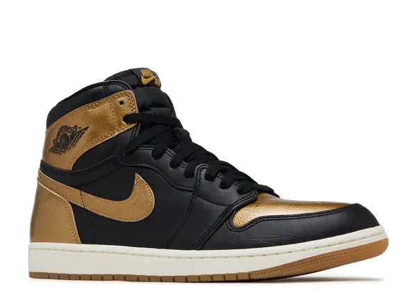 Jordan 1 Retro High OG Black Metallic Gold Front