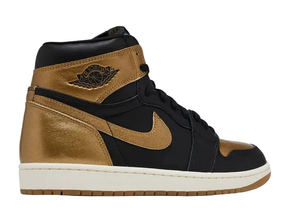 Jordan 1 Retro High OG Black Metallic Gold Back