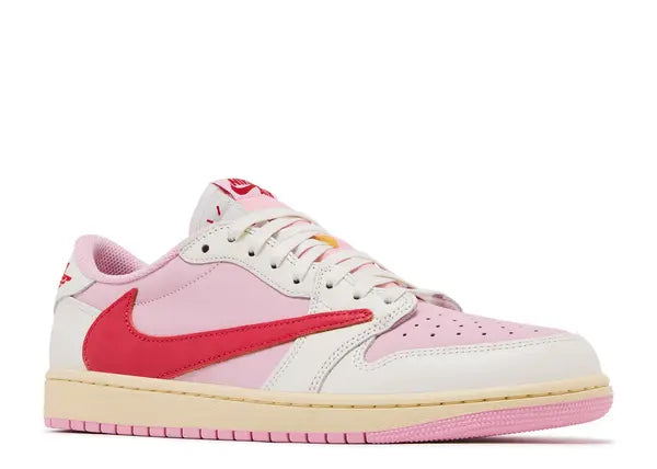 Jordan 1 Retro Low OG SP Travis Scott Sail Tropical Pink Front