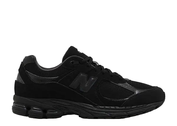 New Balance 2002R Triple Black Suede Side