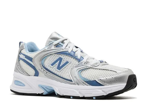 New Balance 530 Silver Metallic Heron Blue Front