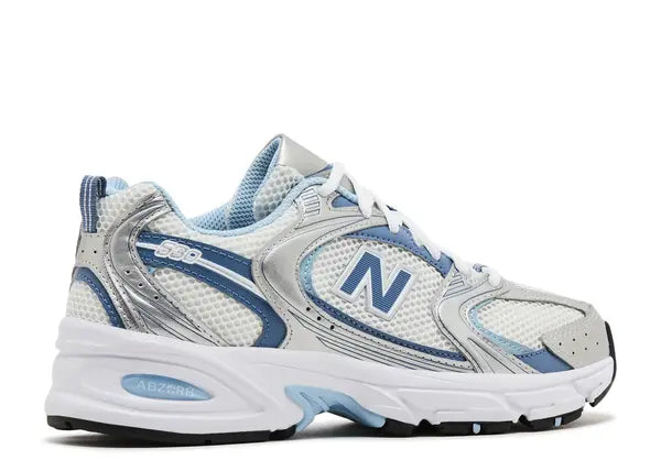 New Balance 530 Silver Metallic Heron Blue Back