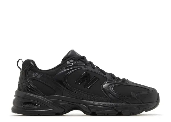 New Balance 530 Triple Black Leather Side