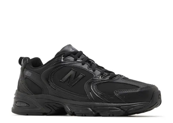 New Balance 530 Triple Black Leather Front