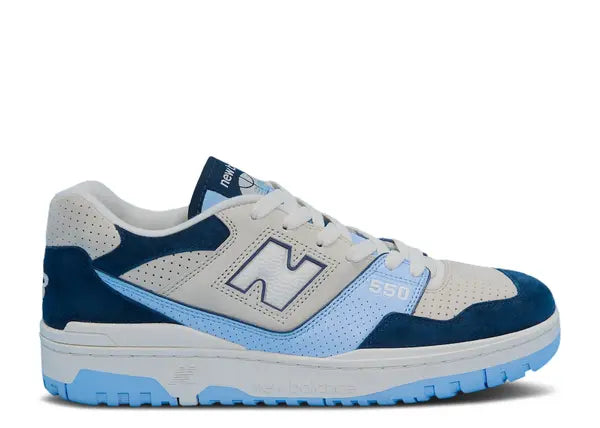 New Balance 550 Navy Electric Sky Side