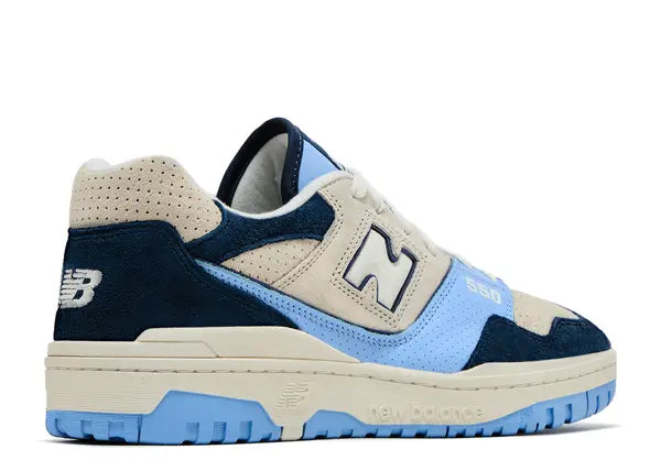 New Balance 550 Navy Electric Sky Back