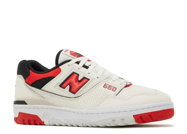 New Balance 550 Sea Salt True Red Front