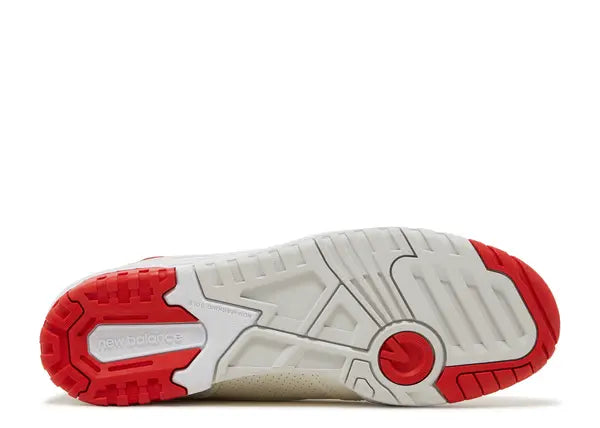 New Balance 550 Sea Salt True Red Bottom