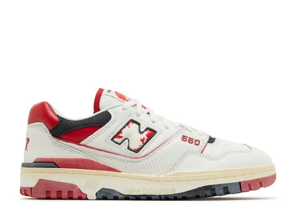 New Balance 550 Vintage Pack Team Red Side