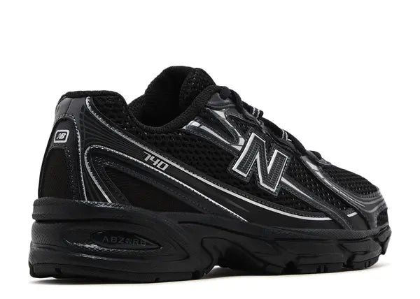 New Balance 740 Black Silver Metallic (GS) Back