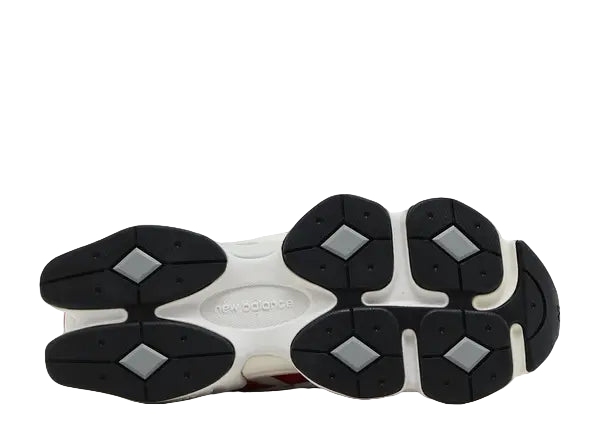 New Balance 9060 White Red Bottom