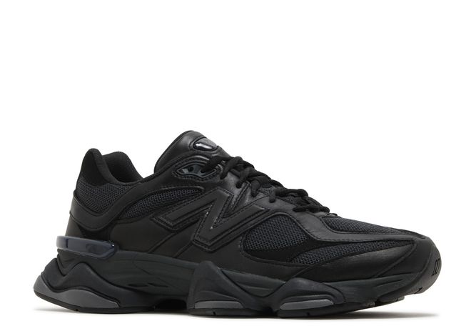 New Balance 9060 Dreifach schwarzes Leder