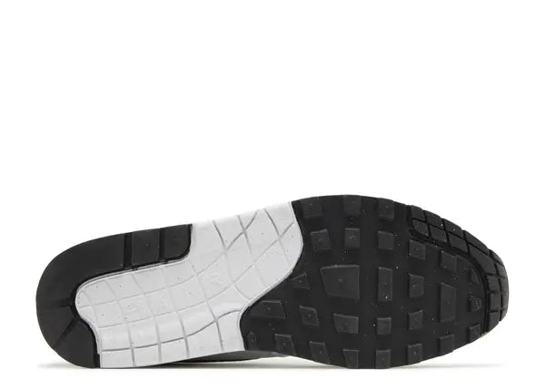 Nike Air Max 1 White Black Medium Olive Bottom