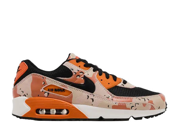 Nike Air Max 90 Premium Bio Beige Safety Orange Camo Side