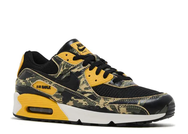 Nike Air Max 90 Premium Black University Gold Camo Front