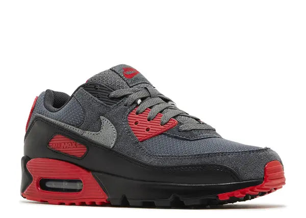Nike Air Max 90 Smoke Grey Fire Red Front