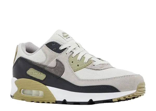 Nike Air Max 90 White Light Bone Neutral Olive Cave Stone Front