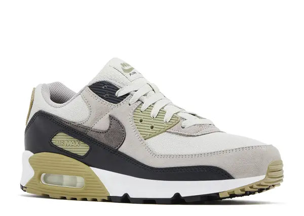 Nike Air Max 90 White Light Bone Neutral Olive Cave Stone Front