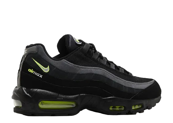 Nike Air Max 95 Retro Logo Black Grey Volt Back