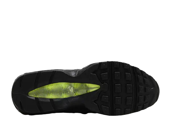 Nike Air Max 95 Retro Logo Black Grey Volt Bottom