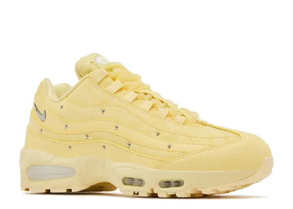 Nike Air Max 95 Soft Yellow Silver Studded Front