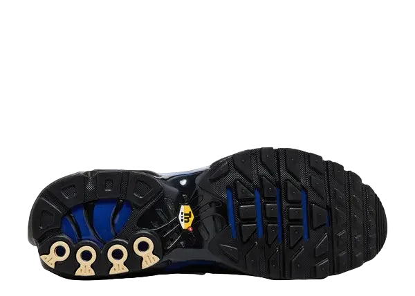 Nike Air Max Plus Premium Black Racer Blue Bottom