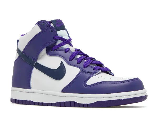 Nike Dunk High Electro Purple Midnight Navy (GS) Front