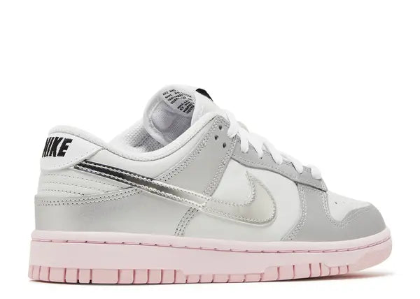 Nike Dunk Low LX Metallic Silver Pink Foam Back