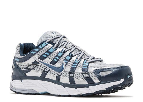 Nike P-6000 Armory Navy Flat Silver Front