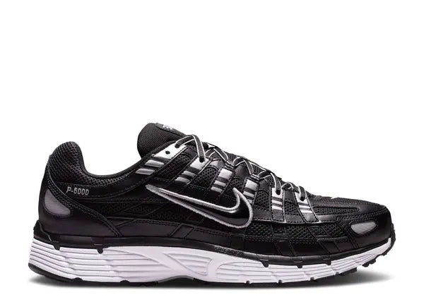 Nike P-6000 Black White Metallic Silver