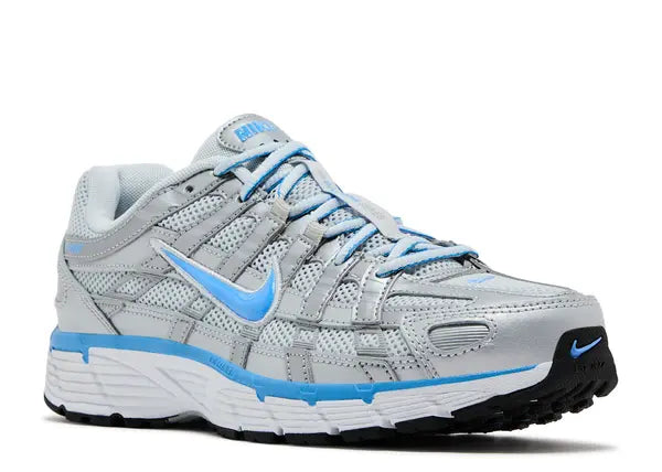 Nike P-6000 Metallic Platinum University Blue Front