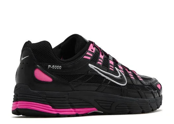 Nike P-6000 Pink Blast Metallic Silver Black Back