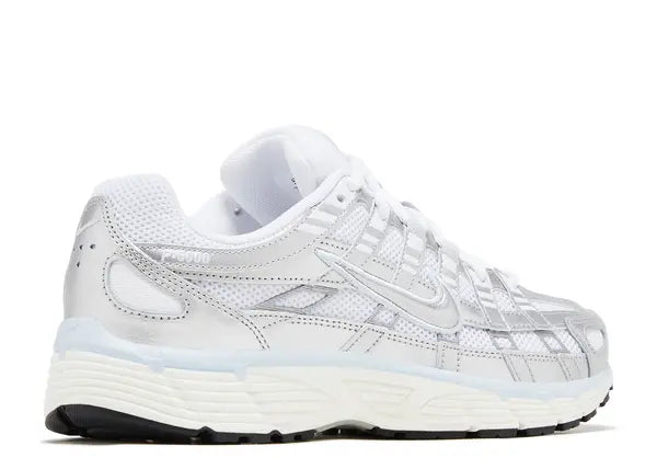 Nike P-6000 White Blue Tint Sail Metallic Silver Back