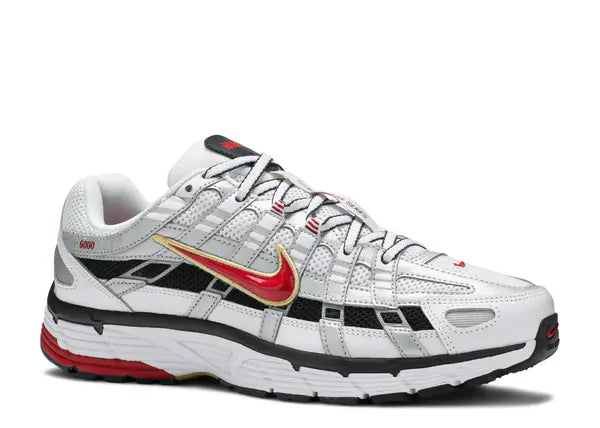 Nike P-6000 White Gold Red Front
